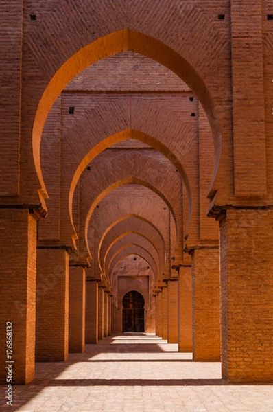 Obraz Sala kolumnowa meczetu Tinmal; Maroko