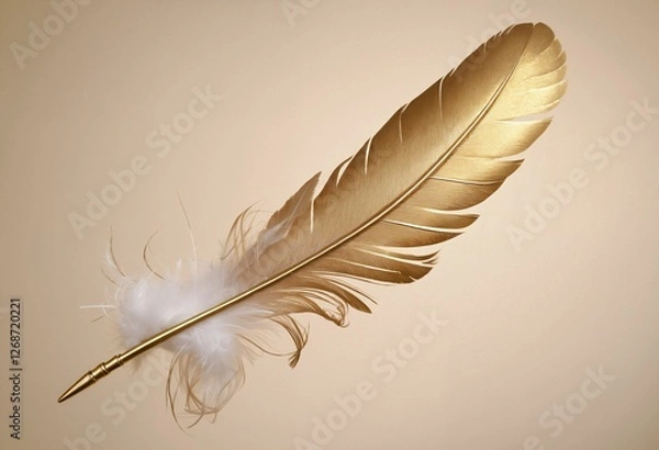 Fototapeta Abstract Feather Symphony: Colorful 3D Fluff in Motion - High-Quality Stock Art for Interior Decor, Graphic Design, and Creative Visuals Projects.