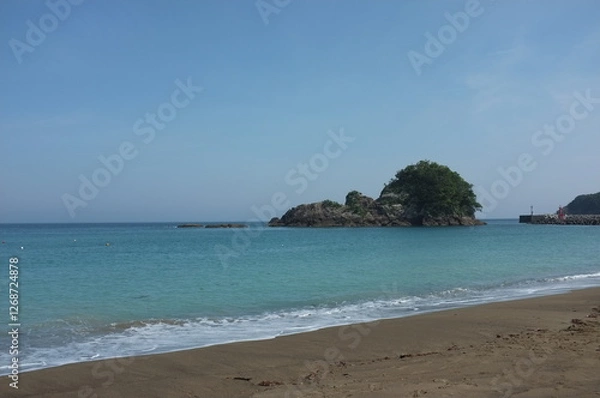 Fototapeta 【徳島】美波町日和佐の大浜海岸