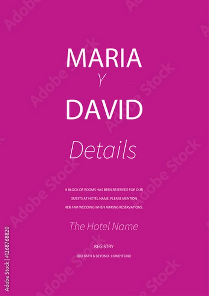 Obraz Beautiful wedding invitation cards