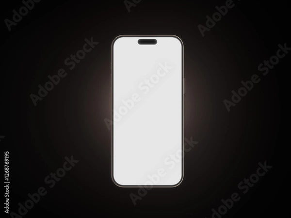 Fototapeta 3D rendered smartphone for mockup
