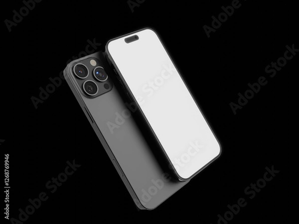 Fototapeta 3D rendered smartphone for mockup