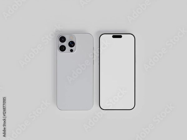 Fototapeta 3D rendered smartphone for mockup