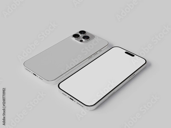Fototapeta 3D rendered smartphone for mockup