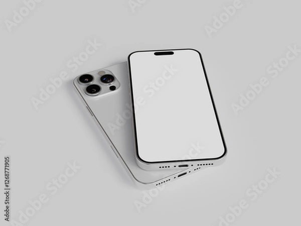 Fototapeta 3D rendered smartphone for mockup