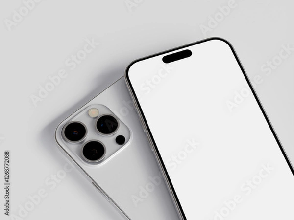 Fototapeta 3D rendered smartphone for mockup