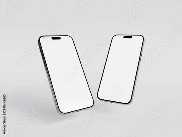Fototapeta 3D rendered smartphone for mockup