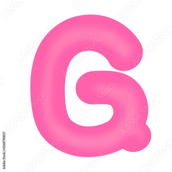 Obraz Pink letter G