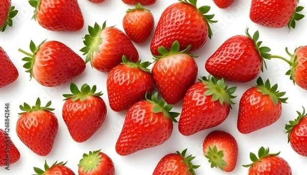 Obraz Strawberry isolated on white background