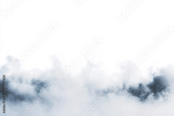 Fototapeta white and gray cloudy sky background for design projects