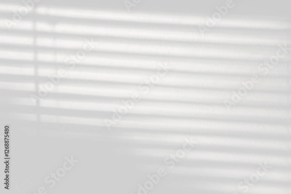 Fototapeta Shadow of the window on a gray background. Horizontal orientation, 3D rendering, overlay effect for photo