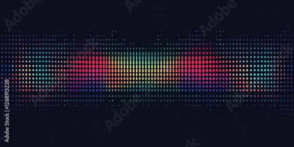 Fototapeta Colorful Abstract Music Visualizer