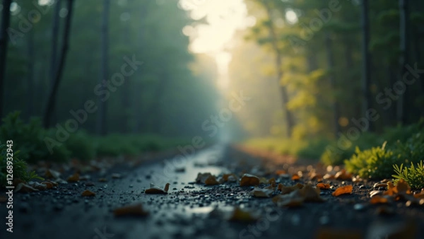 Fototapeta autumn in the forest