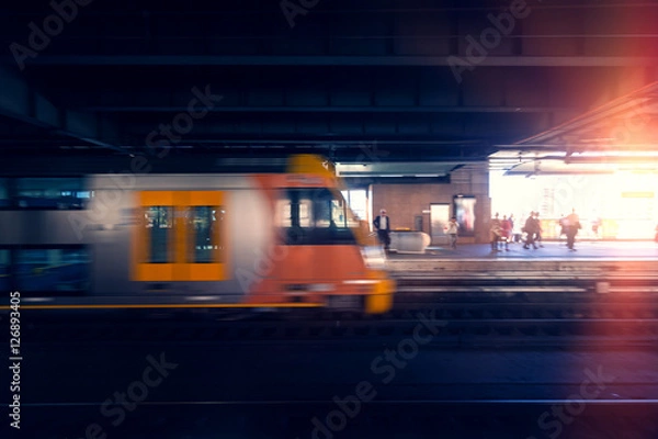 Fototapeta Platforma metra