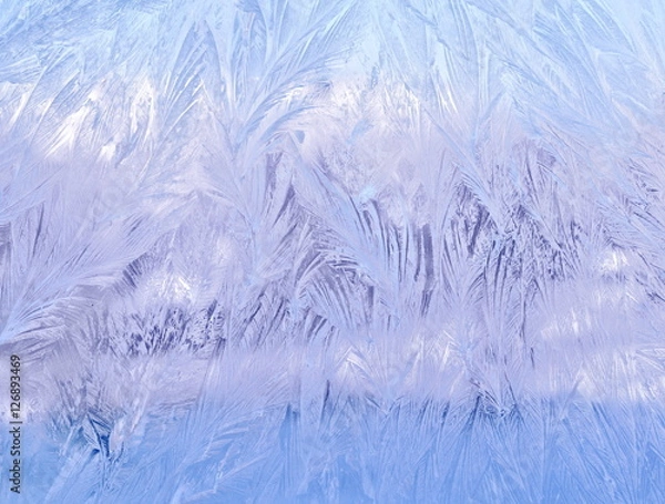 Fototapeta декоративный морозный узор на стекле 
