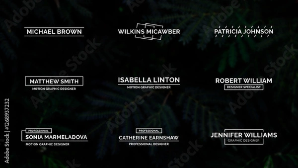 Fototapeta Clean and Minimalist Titles