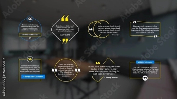 Fototapeta Creative Quote Titles