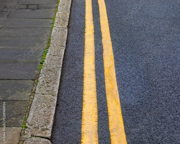 Obraz Double Yellow Lines