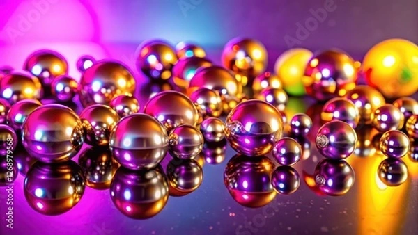 Fototapeta Abstract Shiny Spheres Background