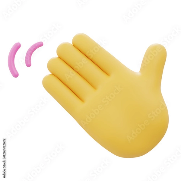 Obraz Hand Gesture -Wave hands-