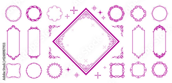 Fototapeta オシャレなアンティークフレーム