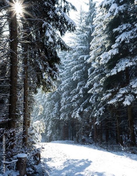 Obraz winter in the forest