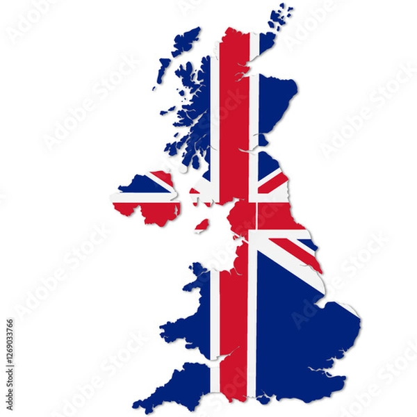 Obraz united kingdom map