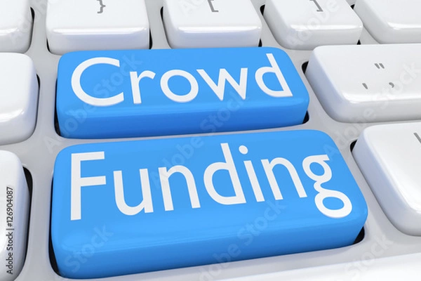 Fototapeta Crowd Funding concept
