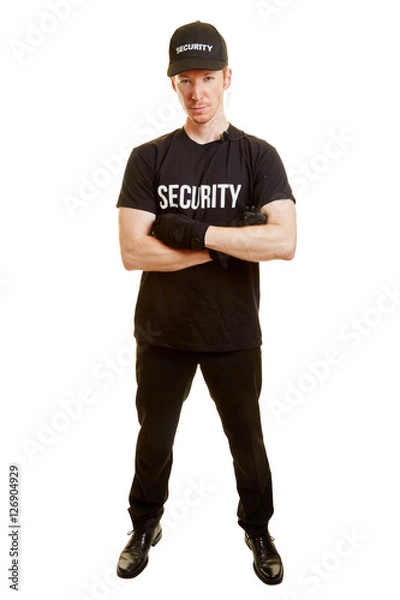 Fototapeta Mann als Leibwächter oder Sicherheitsdienst