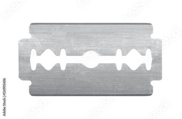 Obraz Stare żyletki na białym tle