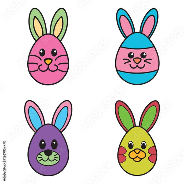 Fototapeta easter egg, bunny egg