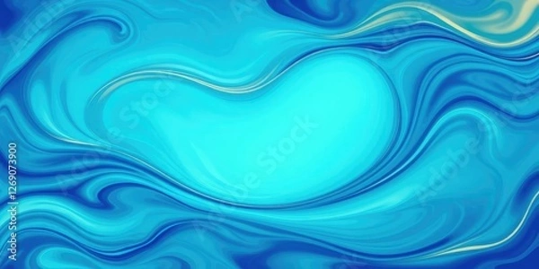 Fototapeta Fractal burst background with water wave design, abstract, wallpaper
