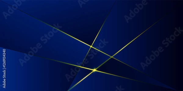 Fototapeta blue abstract background with luxury golden elements vector illustration