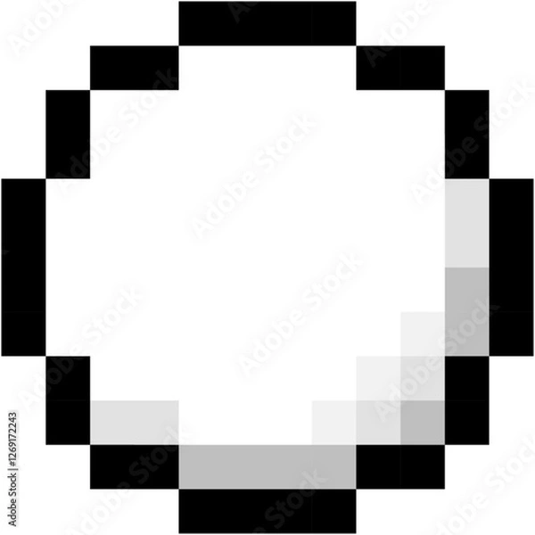 Obraz レトロでかわいいオセロゲームのコマのドット絵