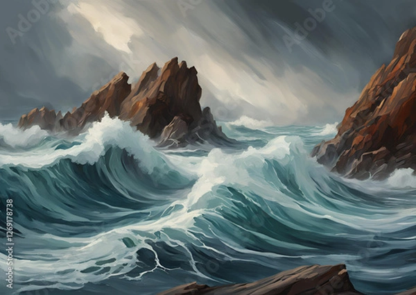 Fototapeta Ocean Waves Flow