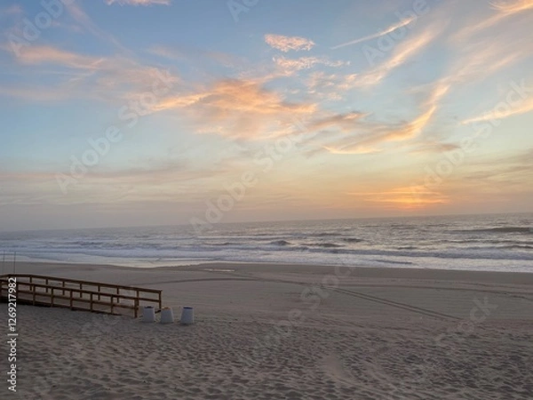 Fototapeta Sunset at the beach 
