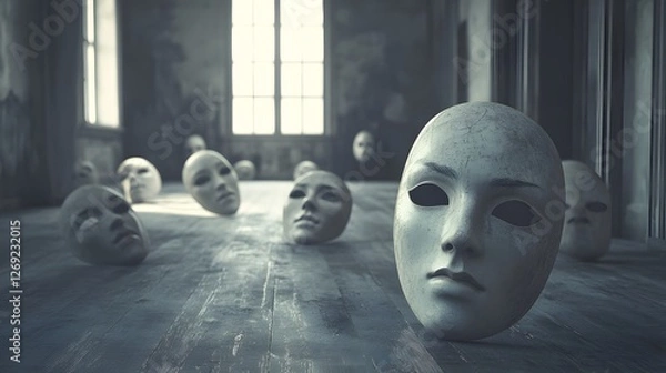 Obraz Isolation in an Empty Room