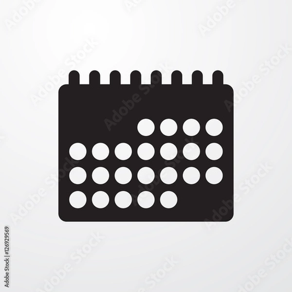 Fototapeta calendar icon illustration