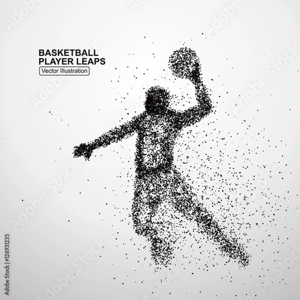 Obraz Basketball player leaps