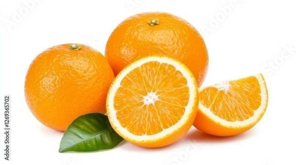 Obraz Fresh Juicy Oranges A Close Up View of Vibrant Citrus Fruit