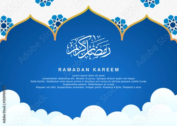 Fototapeta background with a Ramadan theme. for posters, invitations and celebration banners