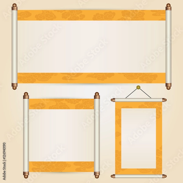 Obraz Various size of traditional chinese scroll