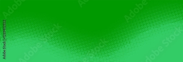 Fototapeta Bright green pop art retro background with halftone in comics style, vector illustration EPS10