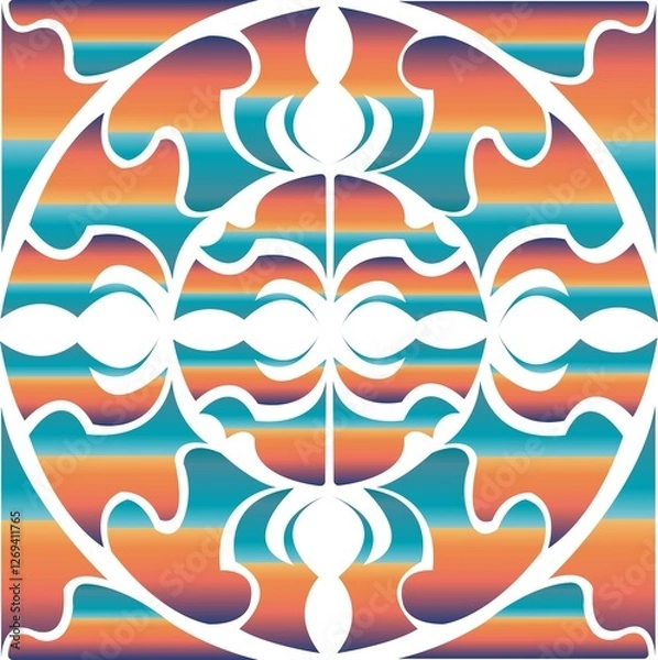 Obraz colorful creative decorative illustration pattern