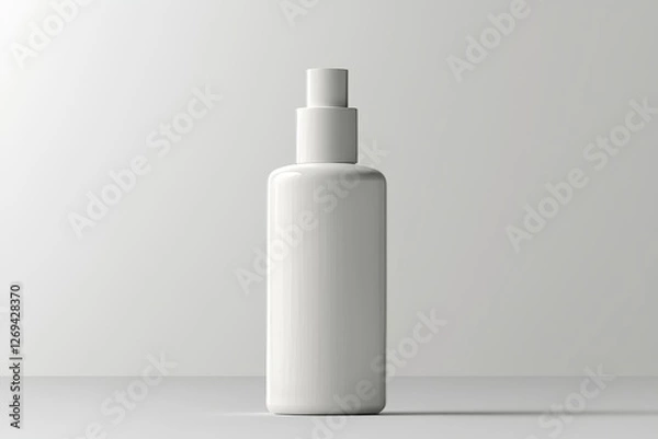 Obraz This is an illustration of a blank promotional cosmetics plastic bottle that can be used for branding purposes.