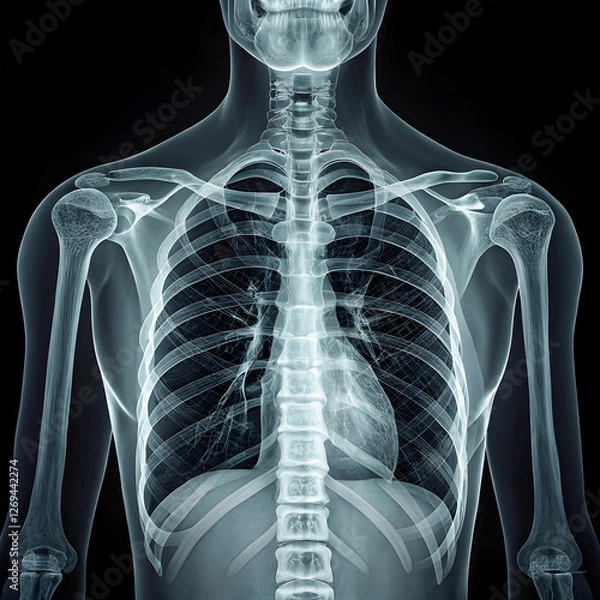 Obraz X-rays of human body parts provide detailed images for diagnosing injuries