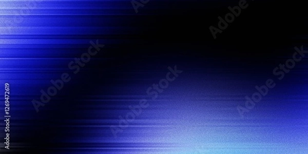 Fototapeta Black and blue gradient texture abstract background with rough surface