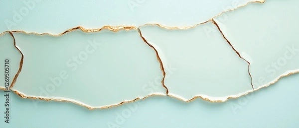Obraz Cracked wall art modern interior digital image minimalist close-up design inspiration