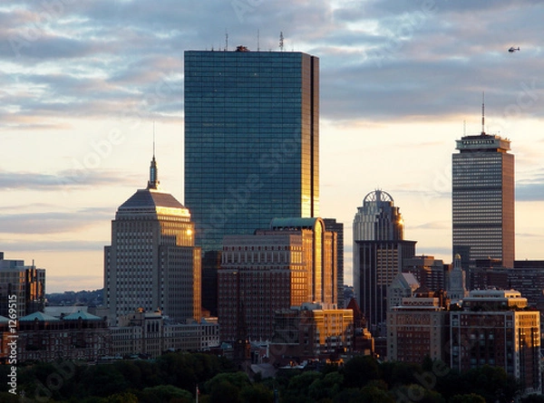 Obraz boston sunset