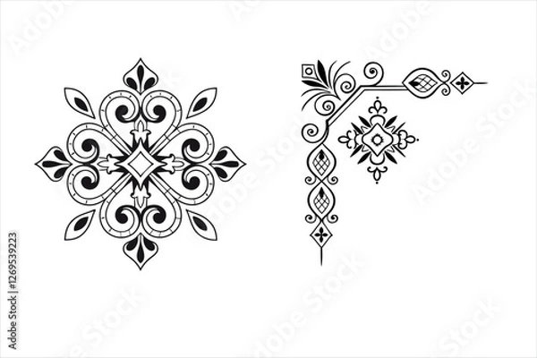 Fototapeta Vector eps bundle ornament 